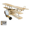 Balsa Wood Triplane Assembly Electric Fixed-wing Aircraft Trainer KIT 770mm - stirlingkit