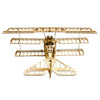 Balsa Wood Triplane Assembly Electric Fixed-wing Aircraft Trainer KIT 770mm - stirlingkit