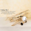 Balsa Wood Triplane Assembly Electric Fixed-wing Aircraft Trainer KIT 770mm - stirlingkit