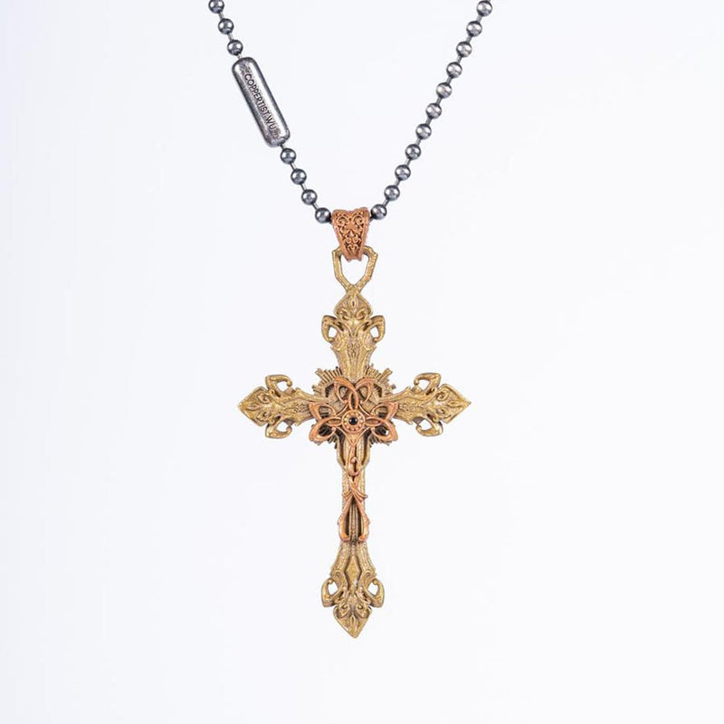 Baroque Cross Necklace Pendant - stirlingkit