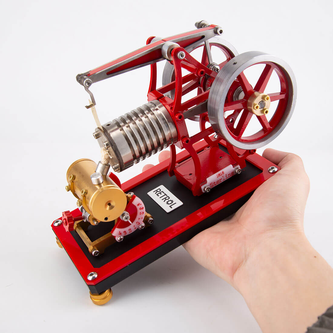 RETROL Beam Engine Flame Eater Vacuum Engine External Combustion Engine Model - stirlingkit