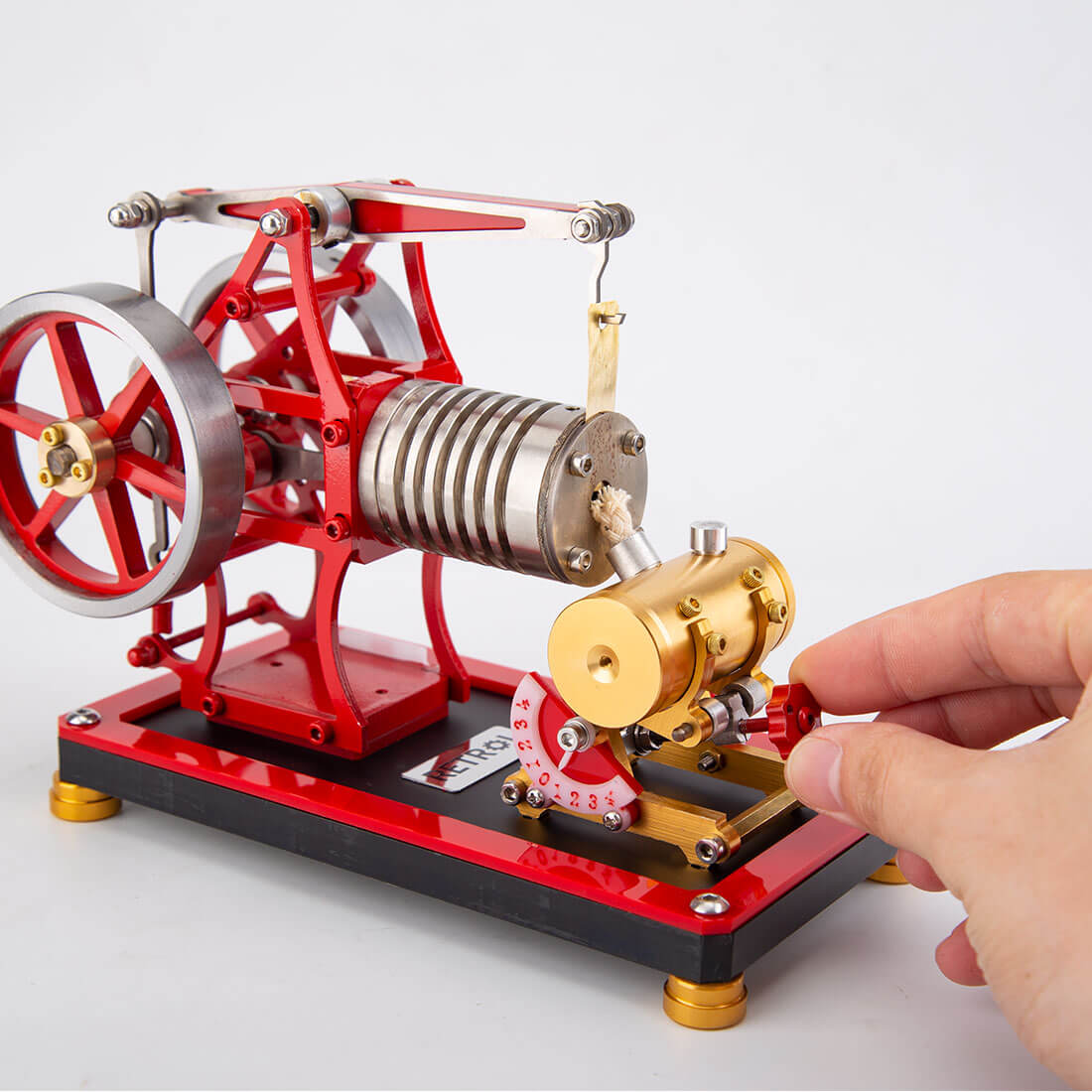 RETROL Beam Engine Flame Eater Vacuum Engine External Combustion Engine Model - stirlingkit