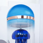 Blue Mechanical Capsule Jellyfish Model Artistic with Glass Cover - stirlingkit