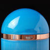 Blue Mechanical Capsule Jellyfish Model Artistic with Glass Cover - stirlingkit