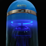 Blue Mechanical Capsule Jellyfish Model Artistic with Glass Cover - stirlingkit