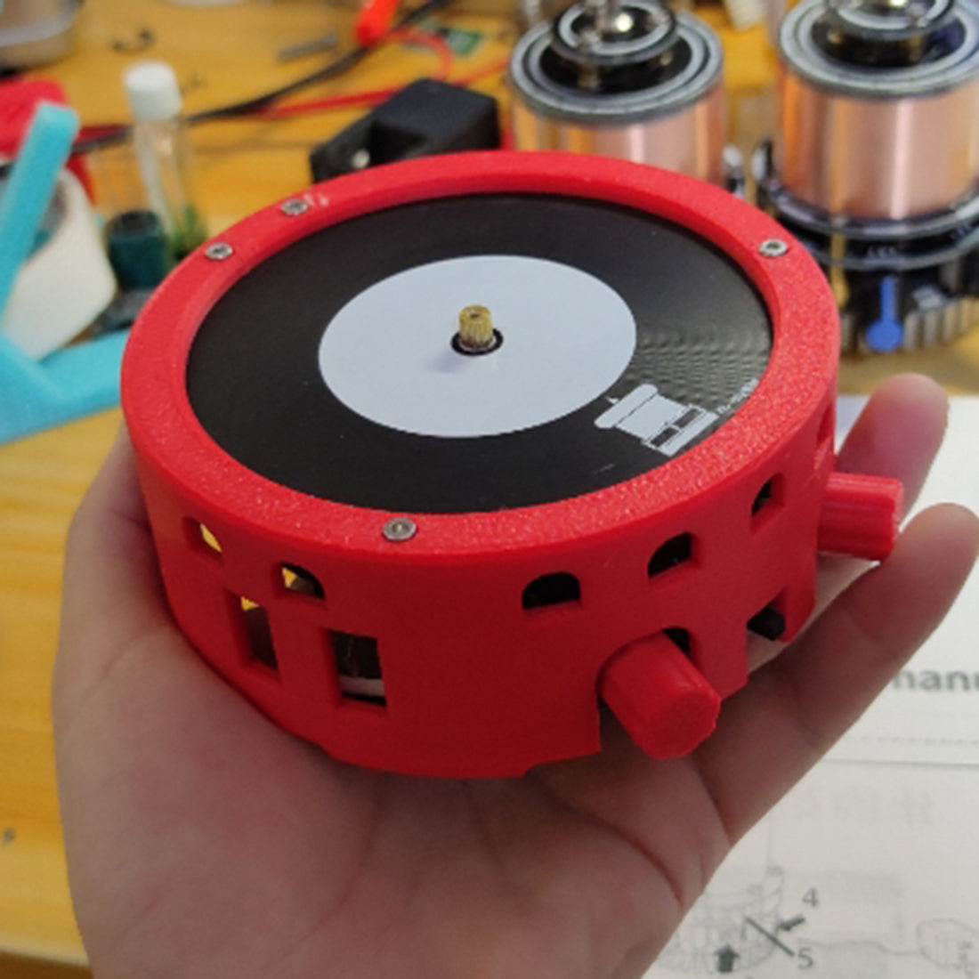 Bluetooth Mini SSTC Tesla Coil Musical Artificial Lightning -Red&Black - stirlingkit
