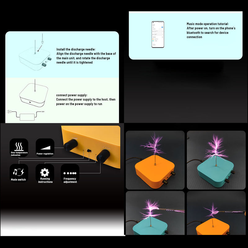Singing Tesla Coil Music Kit Plasma Speaker Desktop Toy