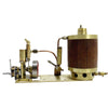Brass Single-cylinder Mini Steam Engine Set with Gearbox Boiler for 50cm RC Ship - stirlingkit