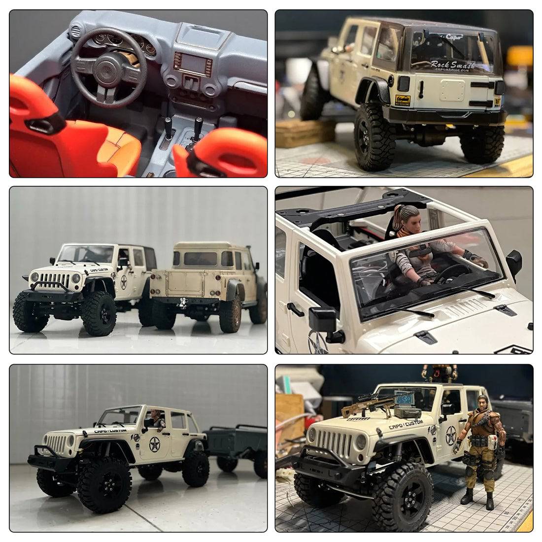 CAPO CUB2 Electric 1/18 4WD RC Car Metal Off-road Climbing Car Model ...