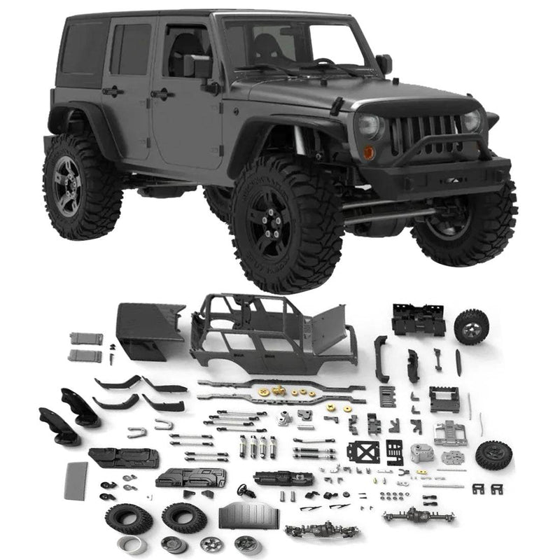 CAPO CUB2 Electric 1/18 4WD RC Car Metal Off-road Climbing Car Model KIT - stirlingkit