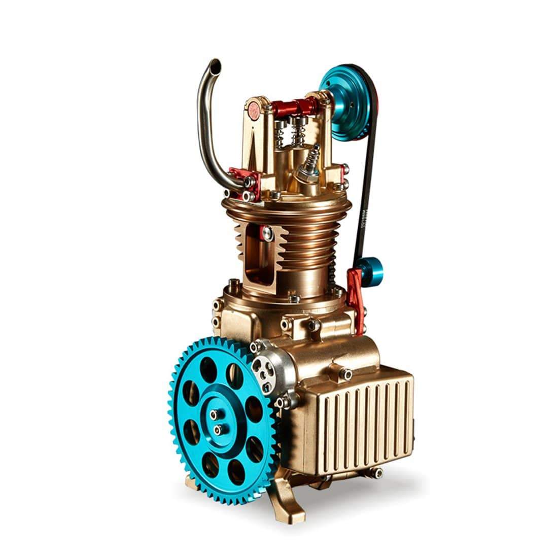 Car Engine Model All-metal Craftsmen Mini Single-cylinder High Challenge Assembled Model Collection - stirlingkit