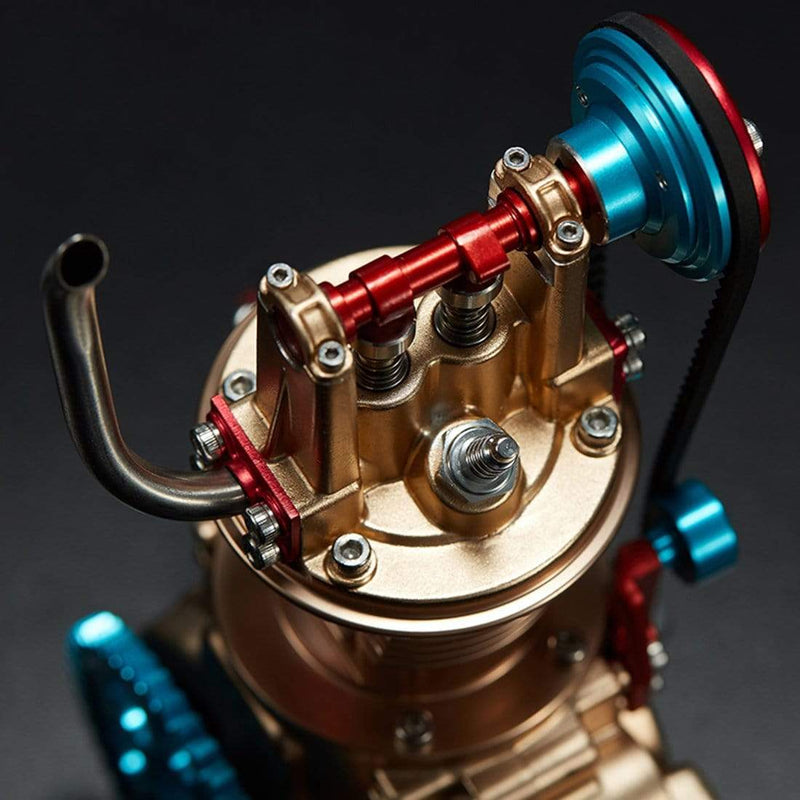 Car Engine Model All-metal Craftsmen Mini Single-cylinder High Challenge Assembled Model Collection - stirlingkit