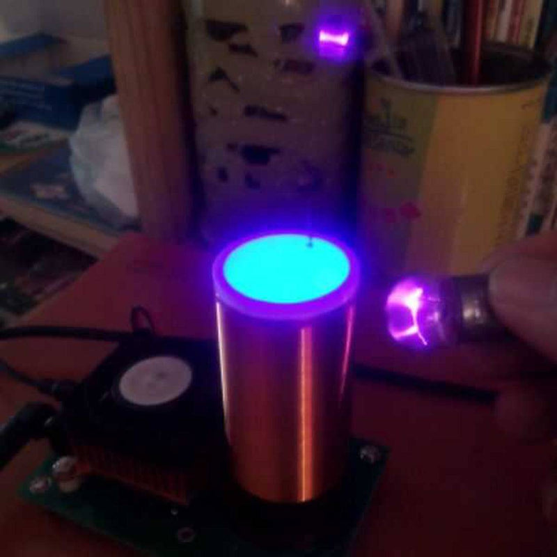 Circuit-structured Musical Tesla Coil Plasma Speaker Music Arc lIghtning Experiment Tool  Without Glow tubes & Bulbs - stirlingkit