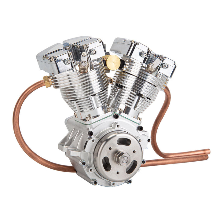 CISON FG-VT157 15.7cc Miniature V-Twin Motorcycle Engine OHV 4 Stroke Air-cooled Gasoline Engine Model - stirlingkit