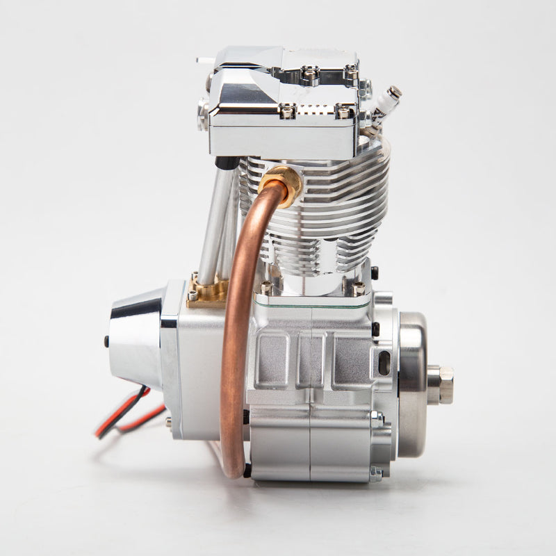 Motorcycle Engine Model CISON FG-VT157 15.7cc Miniature V-Twin Motorcycle Engine OHV 4 Stroke ...