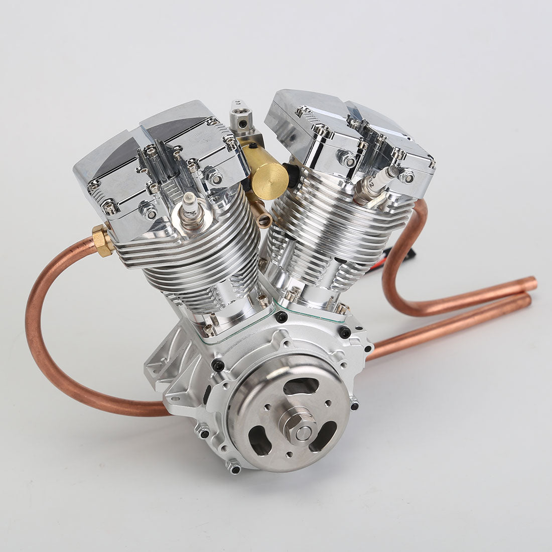 CISON FG-VT157 15.7cc Miniature V-Twin Motorcycle Engine OHV 4 Stroke Air-cooled Gasoline Engine Model - stirlingkit