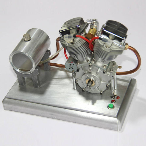 CISON FG-VT9 V2 9cc Four-Stroke Gasoline Engine Model with Metal Base Fuel Tank Full Set - stirlingkit