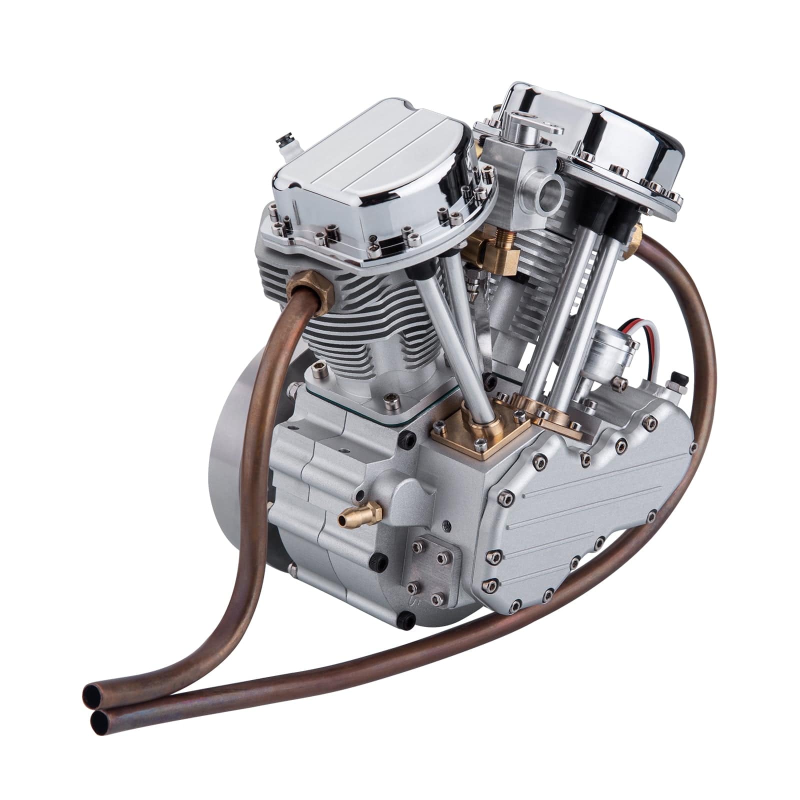 CISON FG-VT9 9cc V-twin V2 Engine Four-stroke Air-cooled Motorcycle RC Gasoline Engine - stirlingkit