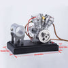 CISON FG-VT9 9cc V2 V Twin Model Engine with Air Filter Base Tank Set - stirlingkit