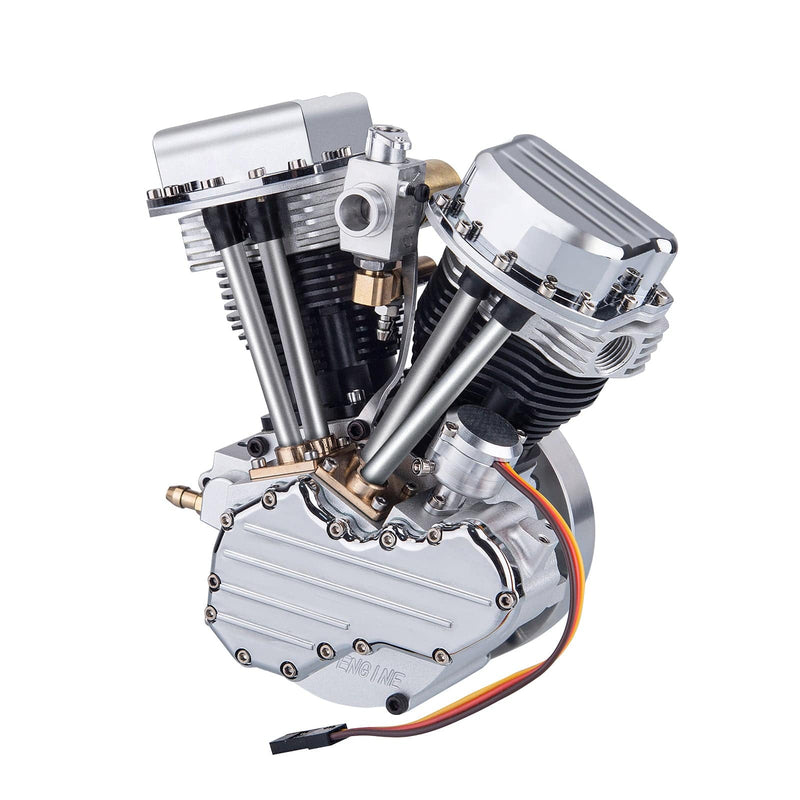 CISON FG-VT9 9cc V2 V Twin Model Engine with Air Filter Base Tank Set - stirlingkit