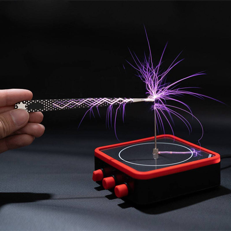 Cool Tiny Bluetooth Music Tesla Coil Red Frame TC10 - stirlingkit