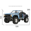 CROSSRC XT4 1/10 2.4G RC Electric Off-road Crawler Aseembly Model Kit Version - stirlingkit