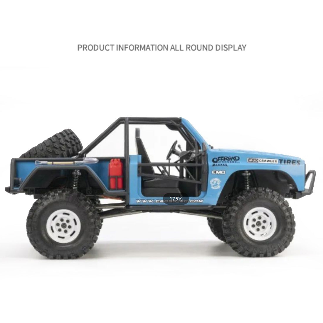 CROSSRC XT4 1/10 2.4G RC Electric Off-road Crawler Aseembly Model Kit Version - stirlingkit