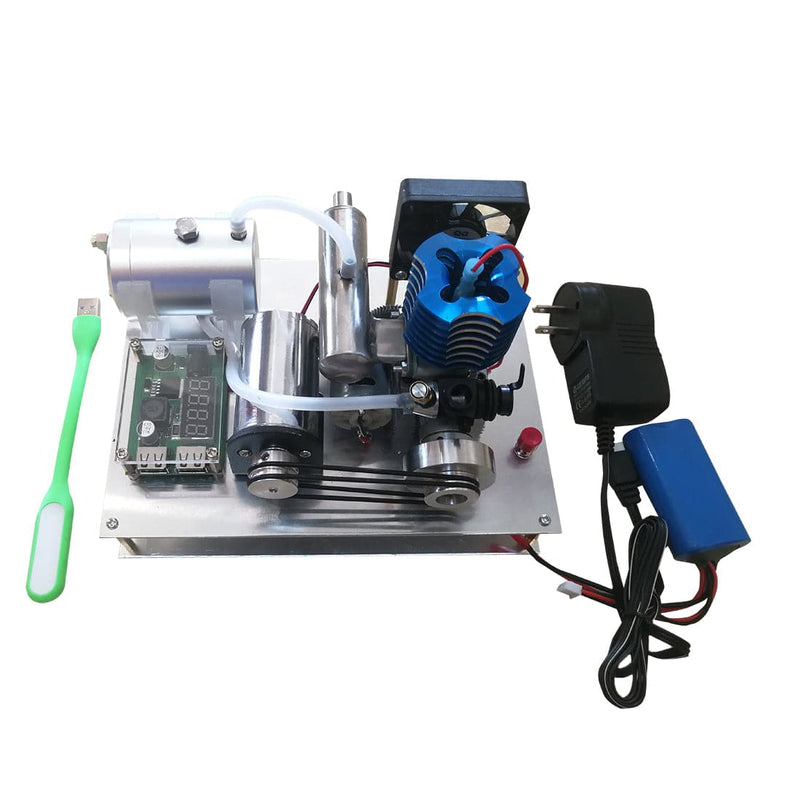 Custom Aircooled VX 18 Single Cylinder Two Stroke Gasoline Engine Generator One Key Electric Start - stirlingkit