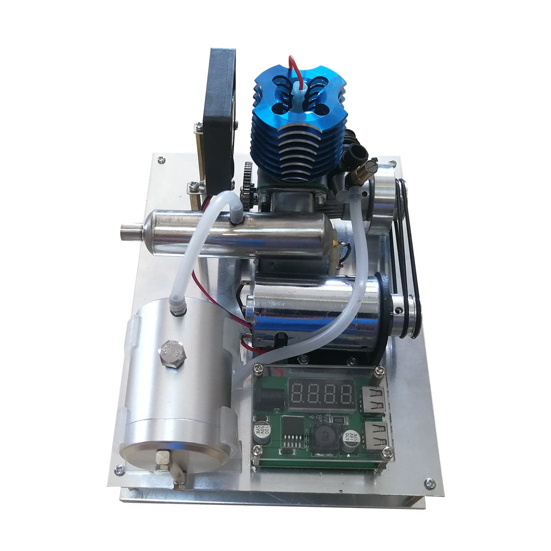 Custom Aircooled VX 18 Single Cylinder Two Stroke Gasoline Engine Generator One Key Electric Start - stirlingkit