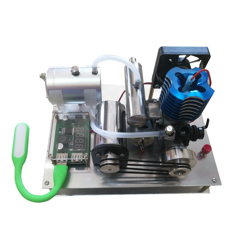 Custom Aircooled VX 18 Single Cylinder Two Stroke Gasoline Engine Generator One Key Electric Start - stirlingkit
