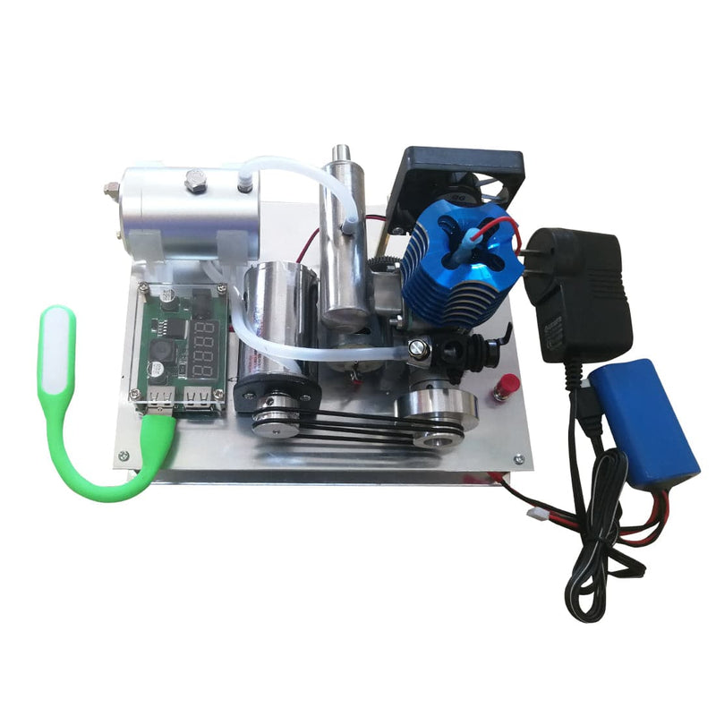 Custom Aircooled VX 18 Single Cylinder Two Stroke Gasoline Engine Generator One Key Electric Start - stirlingkit