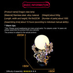 Cyberpunk Dragon Claw Lamp Metal Model Kits for Adults 1000+pcs - stirlingkit
