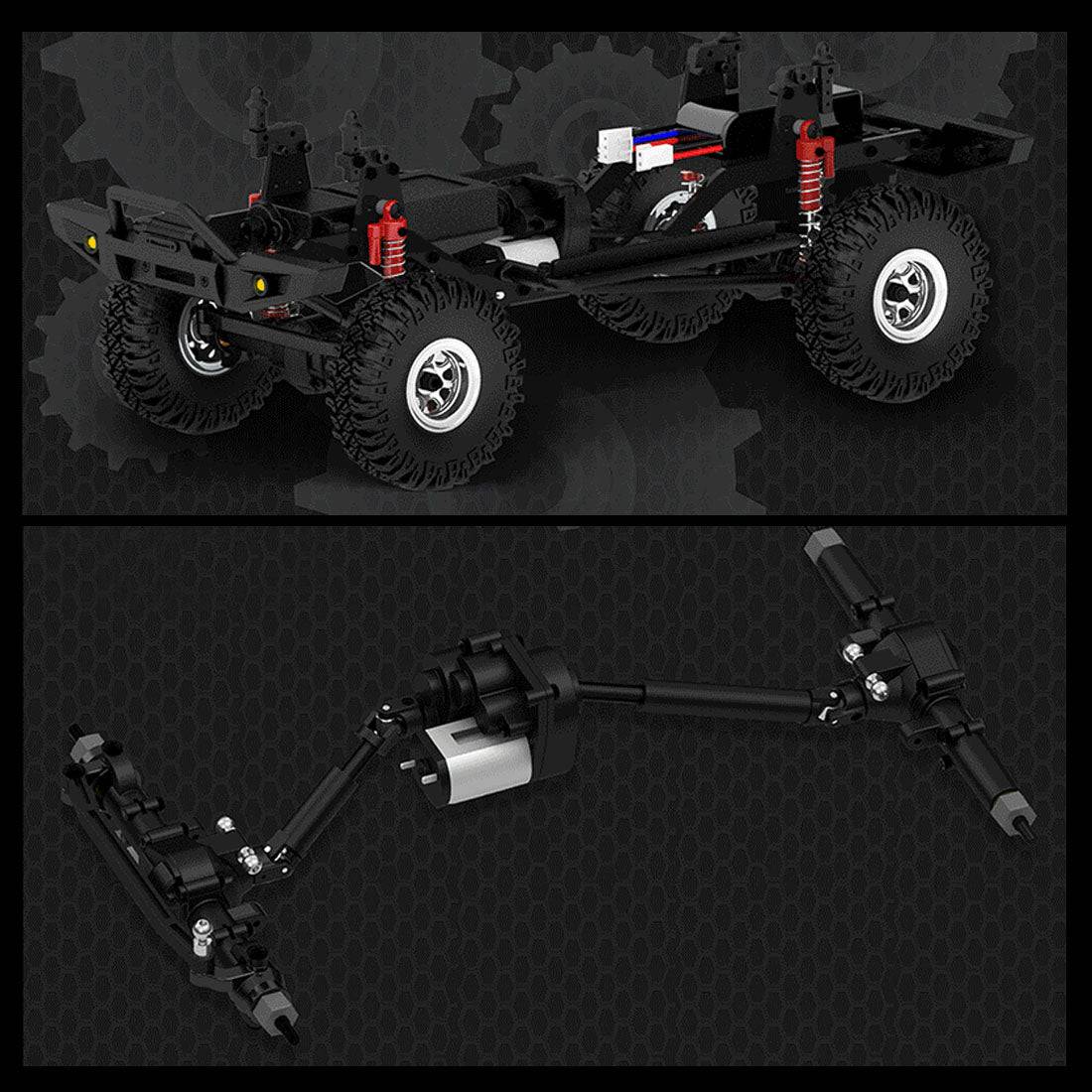 D1rc Dig Unit D1RC 1/18 2.4G 4WD Mini RC Rock Crawler Off-road Vehicle Model Pickup ...