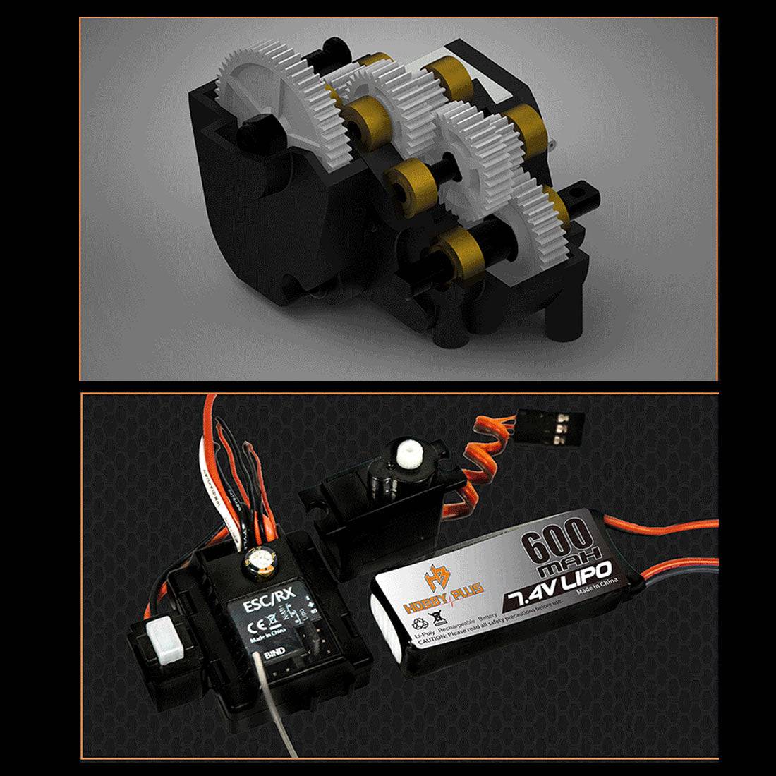 D1RC 1/18 2.4G 4WD Mini RC Rock Crawler Off-road Vehicle Model Pickup ...