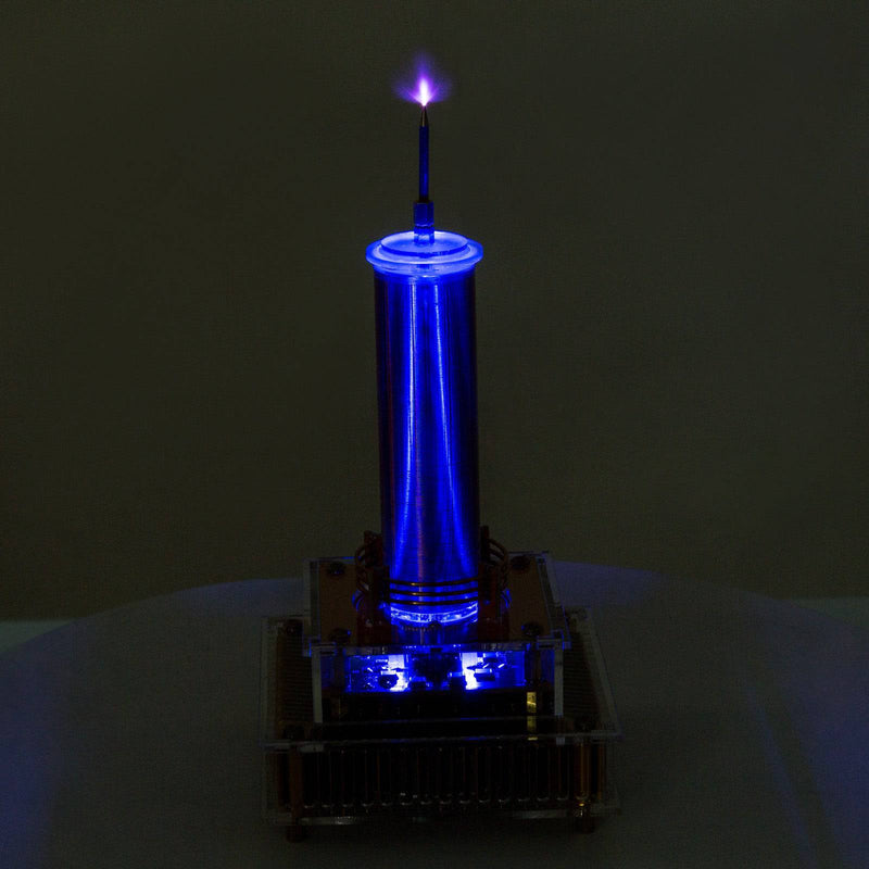 Desktop Lightning Bluetooth Music Tesla Coil Plasma Speaker with AC100-240V Adapter Experiments Toy- US Plug - stirlingkit