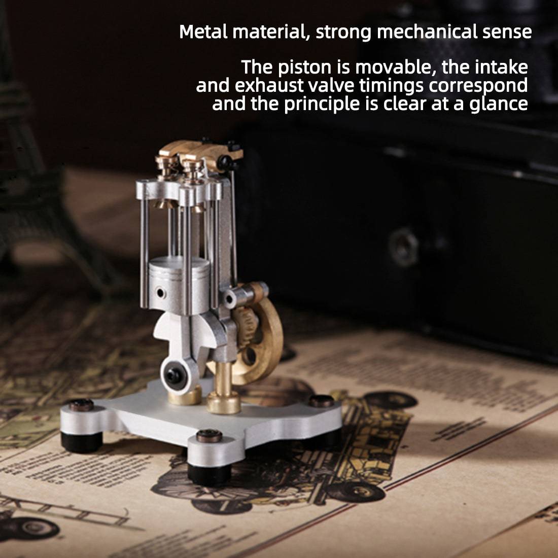 Didactic Four Stroke-cycle Engine Demonstrator Finger Engine - stirlingkit