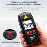 Digital Tachometer Tester Noncontact Laser Photo Sensor for Model Engine with 2.5 to 99,999 RPM Accuracy - stirlingkit