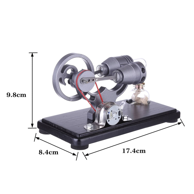 Kit De Modèle De Moteur Stirling, Opération Simple Et Exquise LED