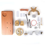 DIY γ-shape Assembly  Retro Stirling Engine Kit Generator Sterling Model with LED Light Science Educational Toy - stirlingkit