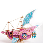 DIY Arabian Spaceship Steampunk Wooden Puzzle Toy Model 300+PCS - stirlingkit