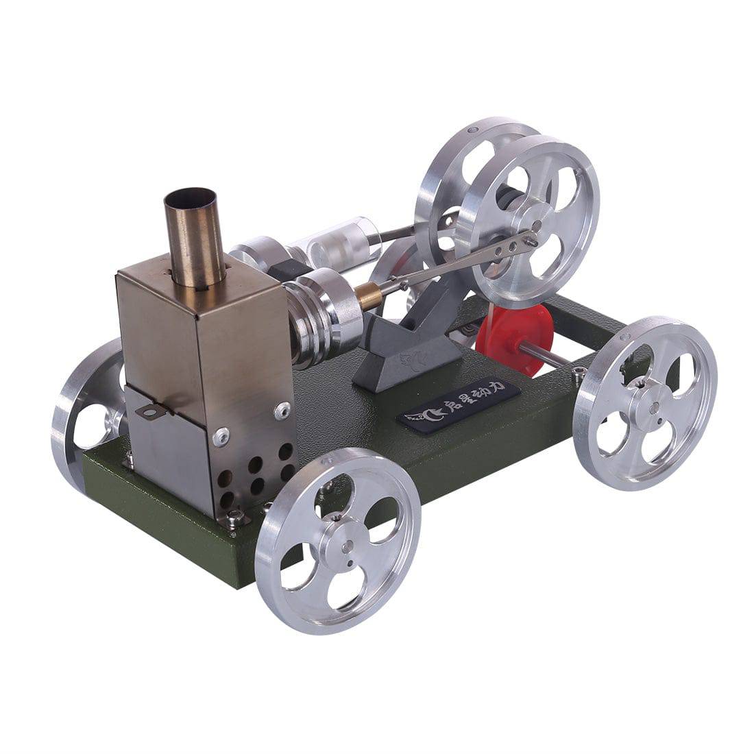 Assembly Stirling Engine Car DIY Model Trolley Vehicle Set Toy - stirlingkit