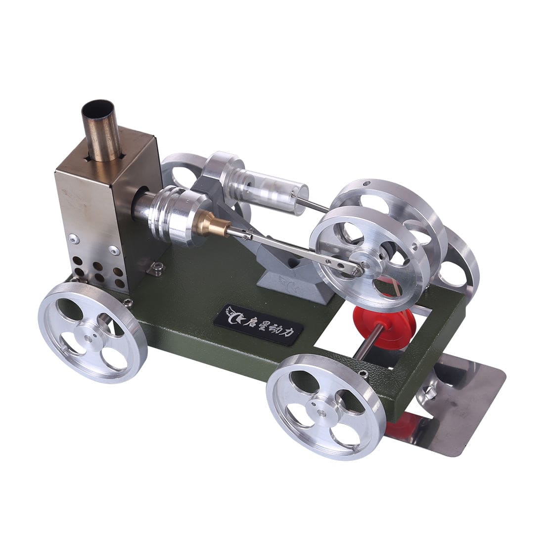 Assembly Stirling Engine Car DIY Model Trolley Vehicle Set Toy - stirlingkit