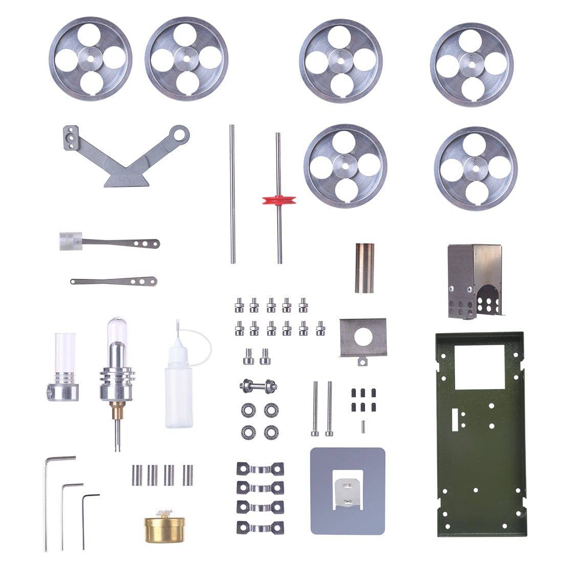 Assembly Stirling Engine Car DIY Model Trolley Vehicle Set Toy - stirlingkit