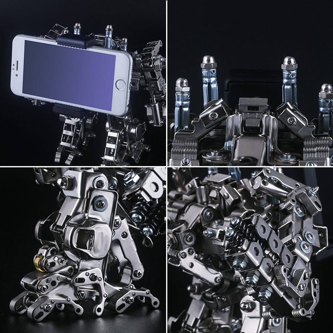 DIY Metal Assembly Creative Humanoid Mecha Warrior Educational Toy Gift - stirlingkit