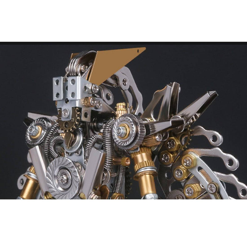 DIY Metal Mechanical Mech Soldier 3D Model Assembly Kit Puzzle Gift - stirlingkit