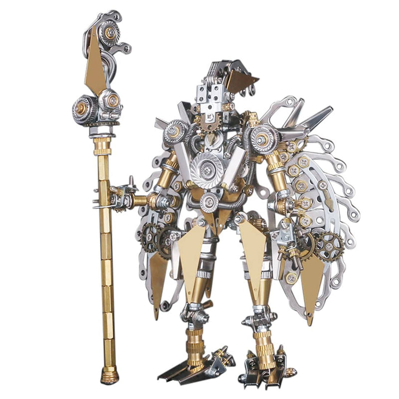 DIY Metal Mechanical Mech Soldier 3D Model Assembly Kit Puzzle Gift - stirlingkit