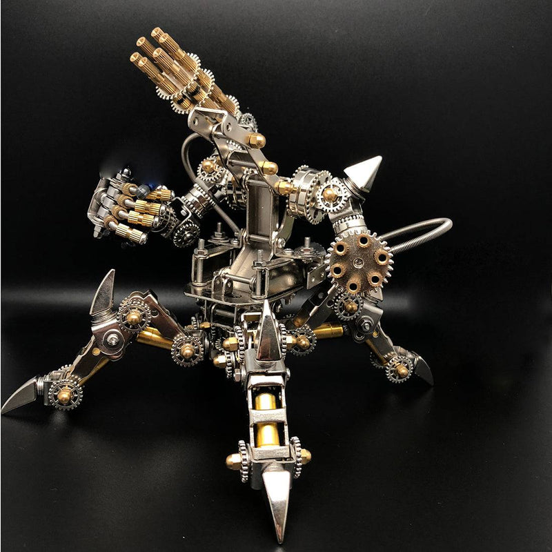 DIY Stainless Steel 3D Magnetic Chaser Mecha Model Kit without Speaker for Home Decor - stirlingkit