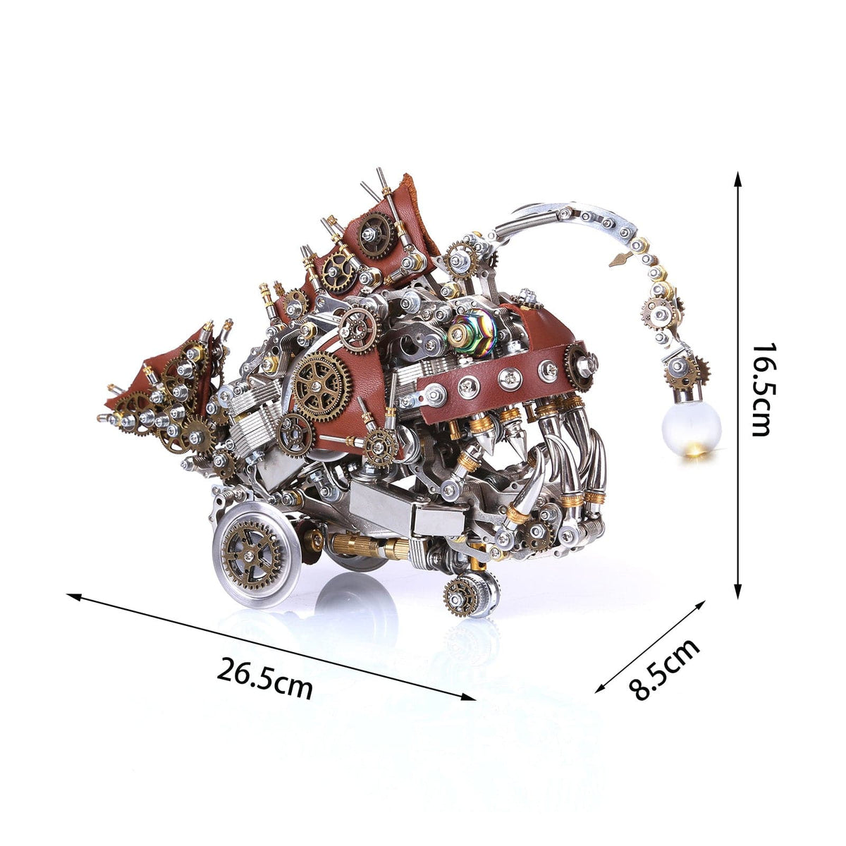 DIY Steampunk Style Metal Anglefish Model Kits 1000Pcs+ - stirlingkit