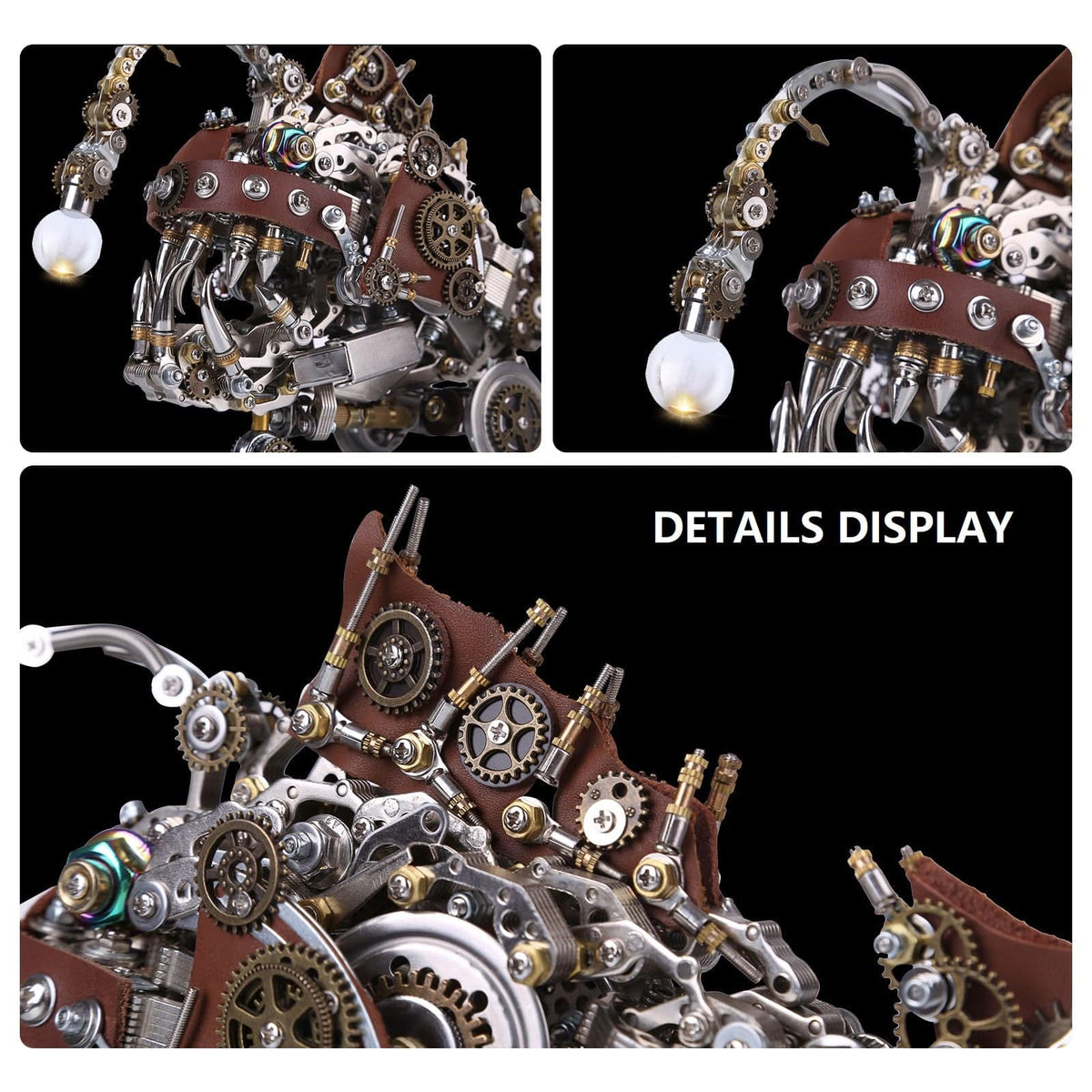 DIY Steampunk Style Metal Anglefish Model Kits 1000Pcs+ - stirlingkit