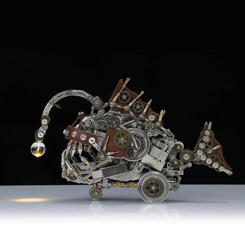 DIY Steampunk Style Metal Anglefish Model Kits 1000Pcs+ - stirlingkit